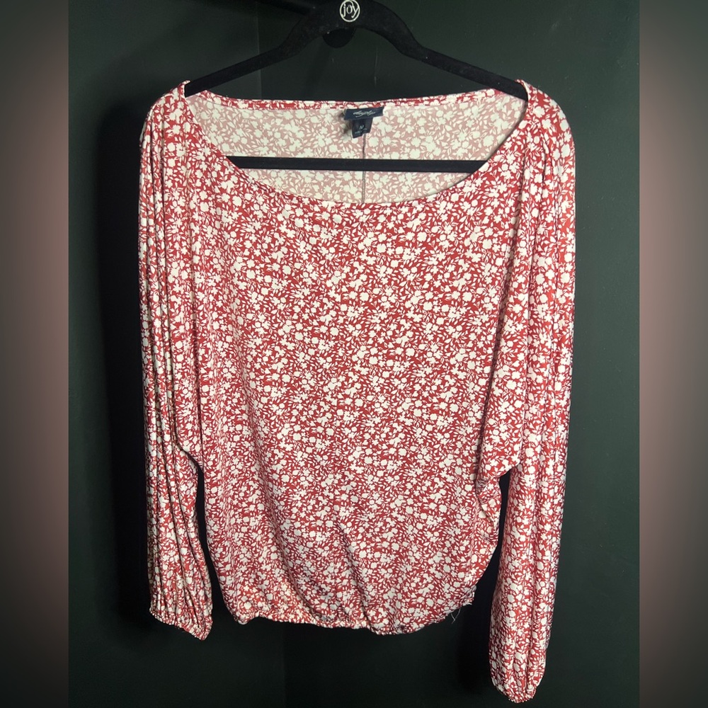 Daytrip Crimson Floral Blouse